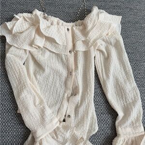Ruffled Off-Shoulder Blouse